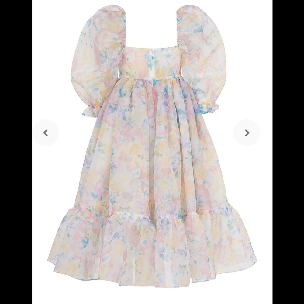 selkie multi color floral dress